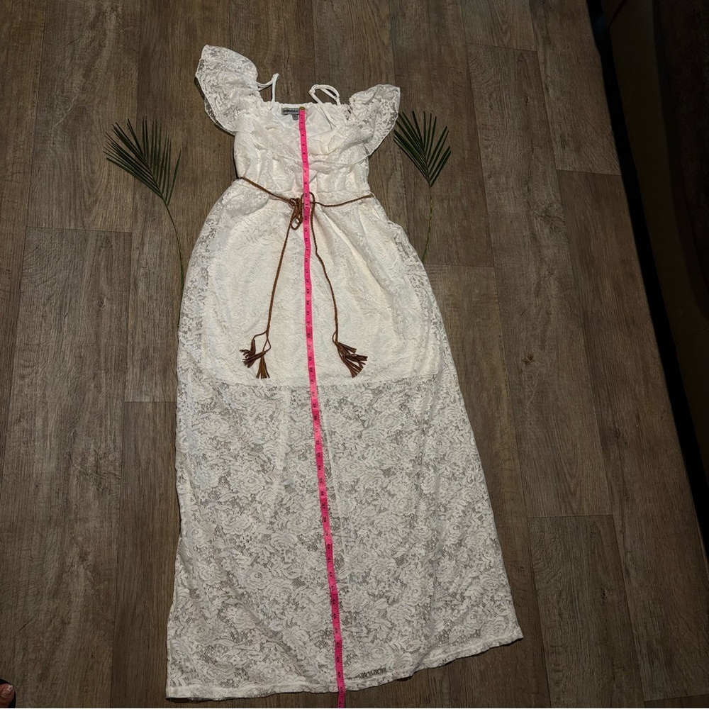 Bailey Blue White Lace Dress - Picture 8 of 9